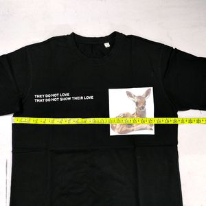 Authentic Burberry Bambi Print Cotton Black Tshirt