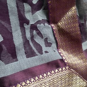 Brown Brasso Saree With Border