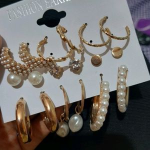 9 Pair Earrings and studs