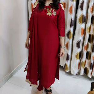 Red suit #with extra margin suitable for S-L size