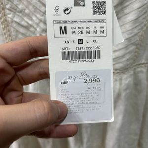 Zara White Dress With All Tags