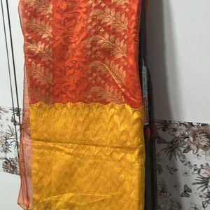 Aa Tissue Dual Shade Saree