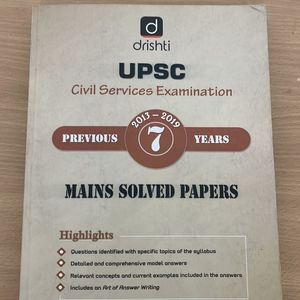 Drishti IAS UPSC PYQs Mains (2013-2019)