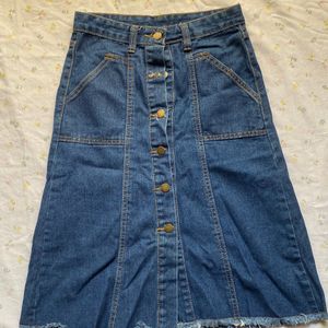 Blue Denim Skirt