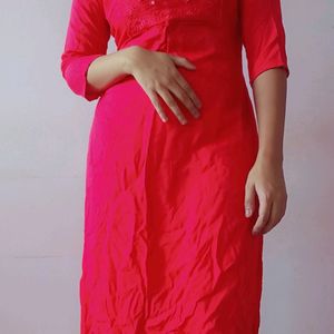 Cotton Kurti, Mirror Work