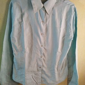 Formal Blue Shirt For Women