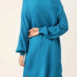 Woolen Self Design Dress