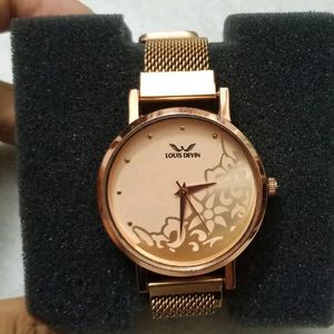 Rose Gold Louis Devin Watch