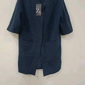 Navy Blue Trench Coat For Women