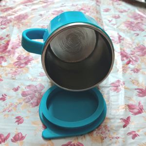 Blue Mug With Lid