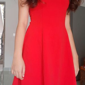 Zara Flowy Red Dress