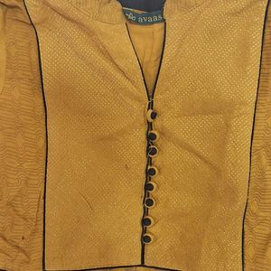 Beautiful Yellow Anarkali Kurta