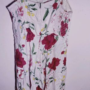 Pink Floral One Piece Frock For Medium To Large Size