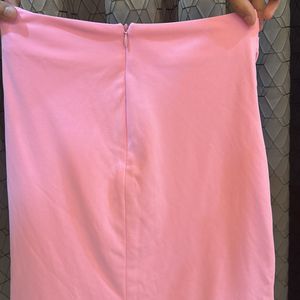 Pink Flared Skirt