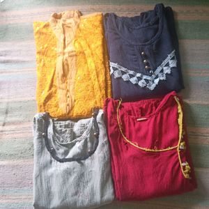 Combo 4 Kurti.