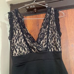 Black Net Party Dress