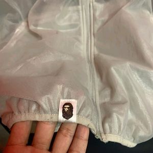 Rare A BATHING APE TRANSPARENT HOODIE JACKET