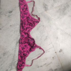 Cotton Bra Lingerie Pink Colour Size 32