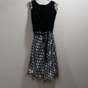 Party Wear Frock With Belt