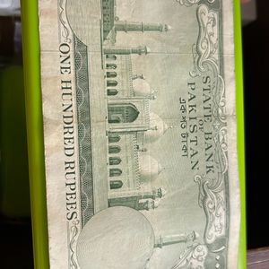 Old Pakistan 1950  100rs Note For Collection