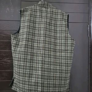 Checked Waist Coat