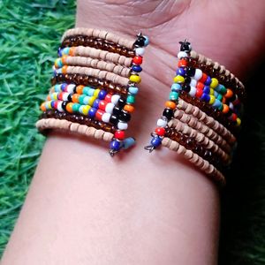 Wooden - Marbals Beaded Bracelet