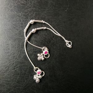 Pure Silver Ball Anklet for baby boys and girls