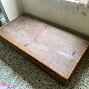 Wood Single Bed