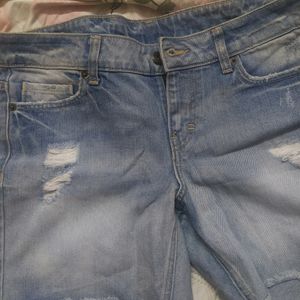 vero moda, blue denim shorts