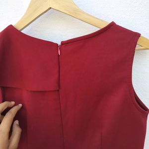 Maroon Mini Dress #studio