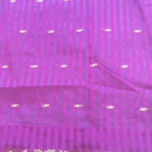 Very Beautiful Blue Purple Combination Saree