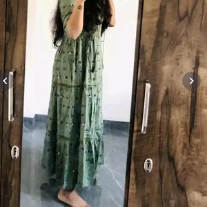 Green Long Kurta From Here&Now