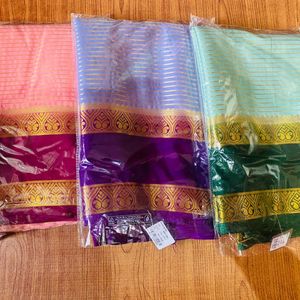 Semi Mysore Silk Saree