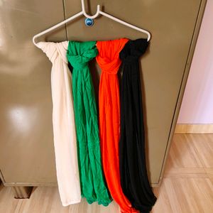 Four Colours Pure Chiffon Dupatta