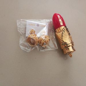 Lipstick And Earrings