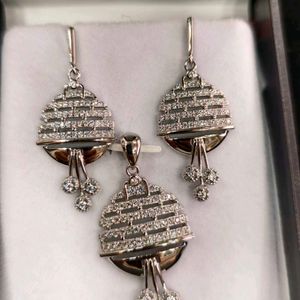 925 Silver Sterling Pendant Earrings