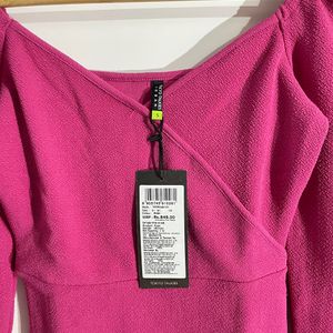 Tokyo Talkies Magenta Top