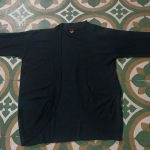 Cotton Shrug With Pocket