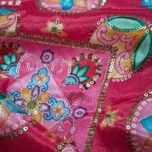 Pink Colour Lehnga Material