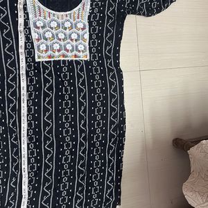 🖤🤍Beautiful Black N White Plazzo Kurti Set🖤🤍