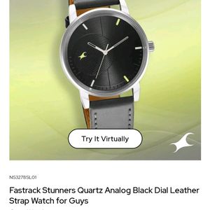 Fastrack Men Analog Leather Strap Watch