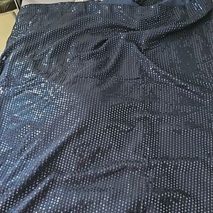 Navy Blue Sequined Saree