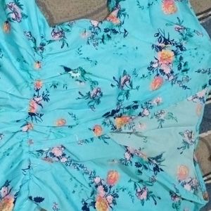 Printed Blue Top From Flipkart