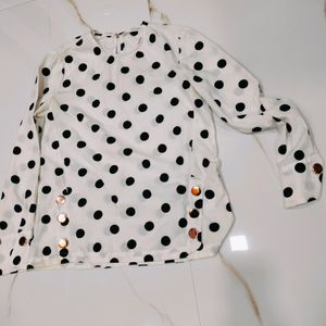 Polka Dot Korean Top