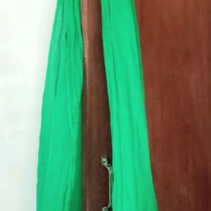 Green Shawl With Golden End