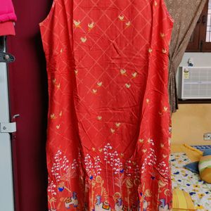 global desi, sleeveless kurta rayon size L