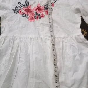 White Floral Top ( Women's)