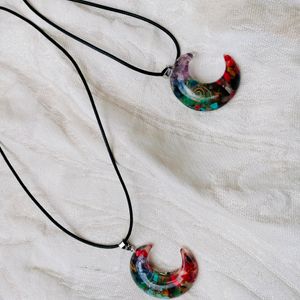 Moon Resin Pendant