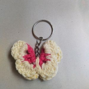 Butterfly Crochet Keychains Set Of 2