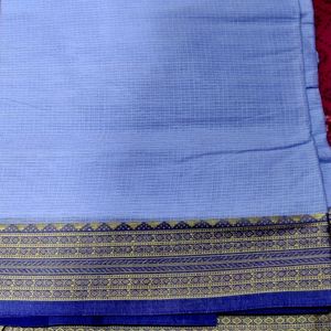 Lavender Cotton Saree